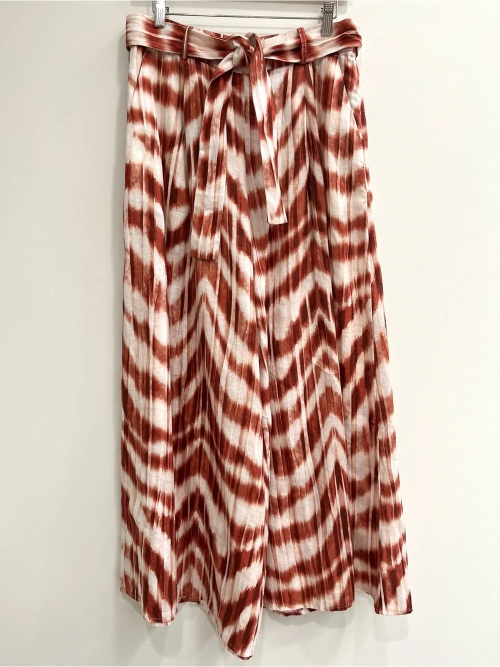 Banana Republic Matching Set Wayfinder linen wrap top Meridian wide leg pants